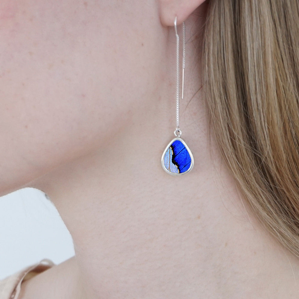 
                  
                    My Store Earrings Combo Morpho & Morpho Sulkowskyi Teardrop Pendant on Threader | Boho Earrings | Gift for Her | Statement Piece | Real Wings | Insect Jewelry
                  
                